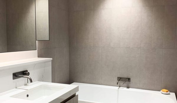 Modern Penthouse Apartment Bathroom Area Melbourne Interior Designer Jane Gorman
